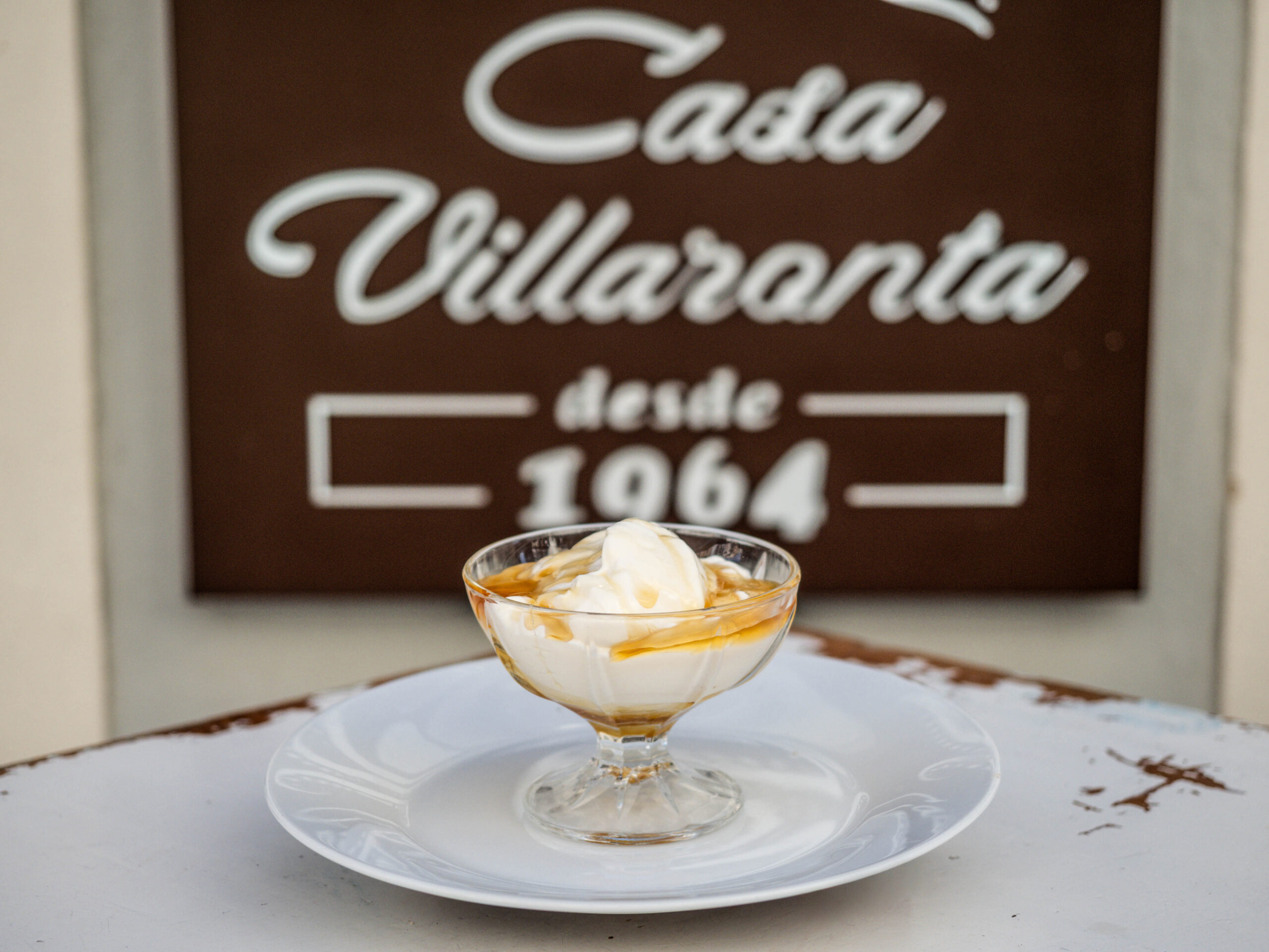 Postre Casa Villaronta requesón copa