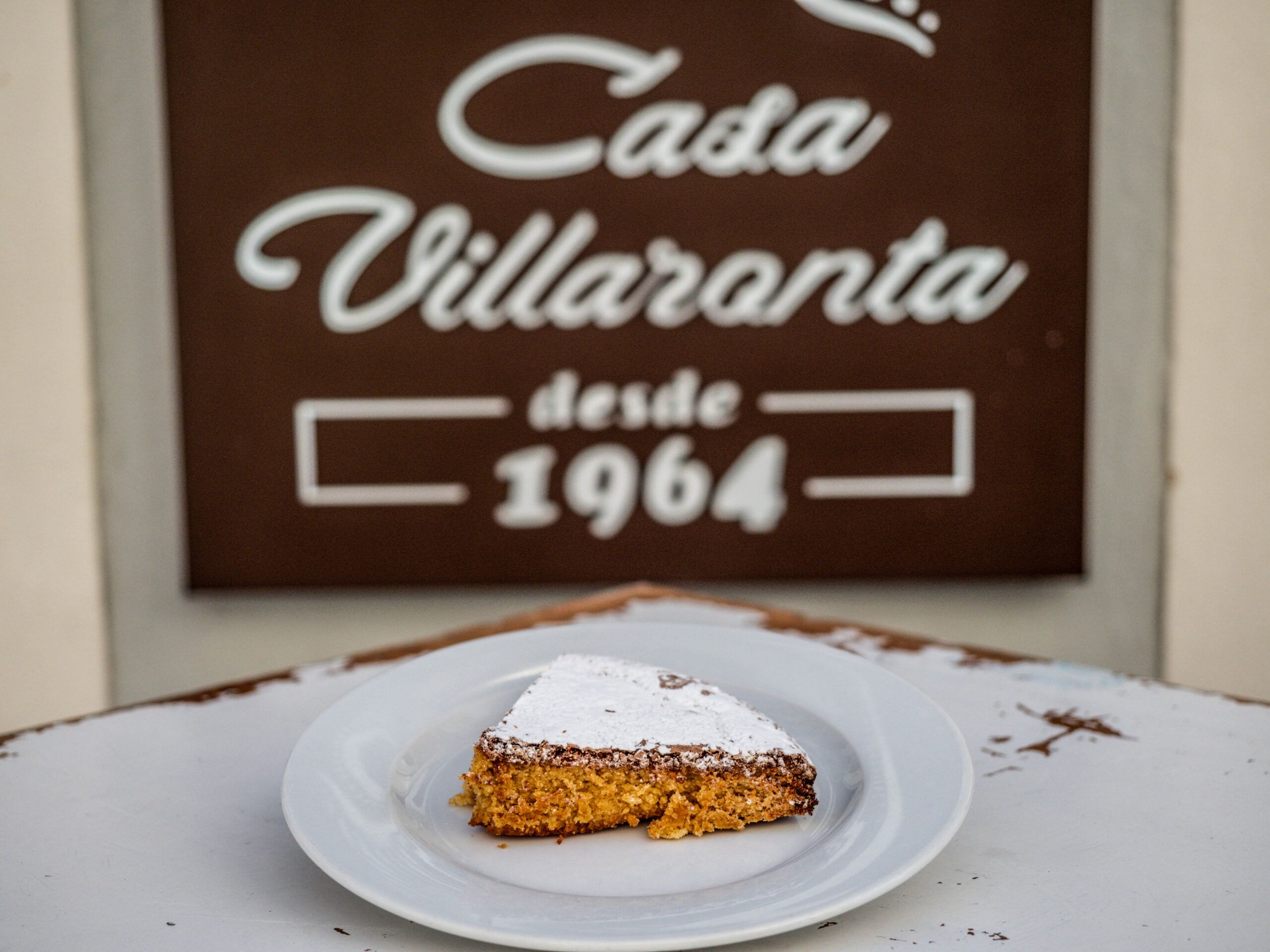 Postre Casa Villaronta tarta santiago galicia